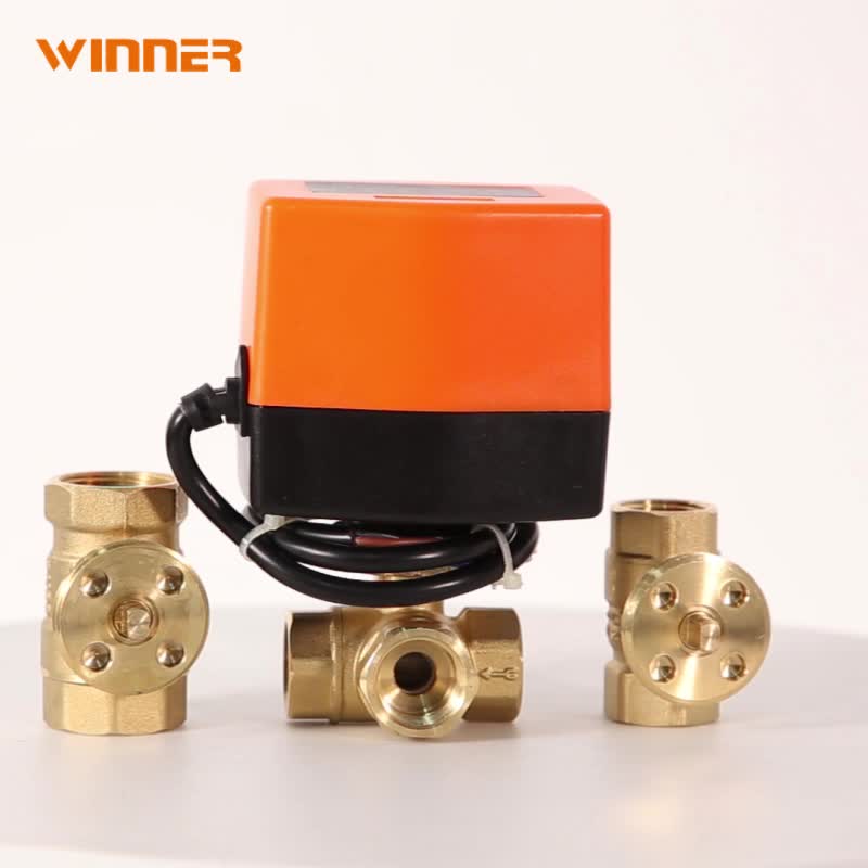 Air Conditioning Modulating Electronic Ball Valve For Water Flow