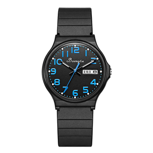 儿童手表男孩指针式夜光防水防摔男童男大童运动初中小学生电子表