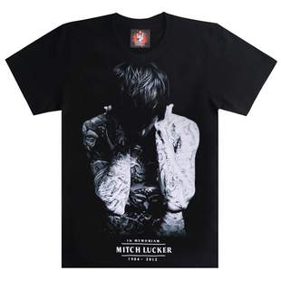 摇滚天堂纯棉男T恤短袖死核乐队suicide silence主唱mitch lucker