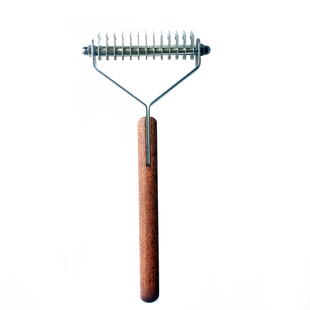 乐比宠物开结梳底毛梳狗狗y型梳狗脱毛梳底毛耙底绒梳宠物刮毛刀