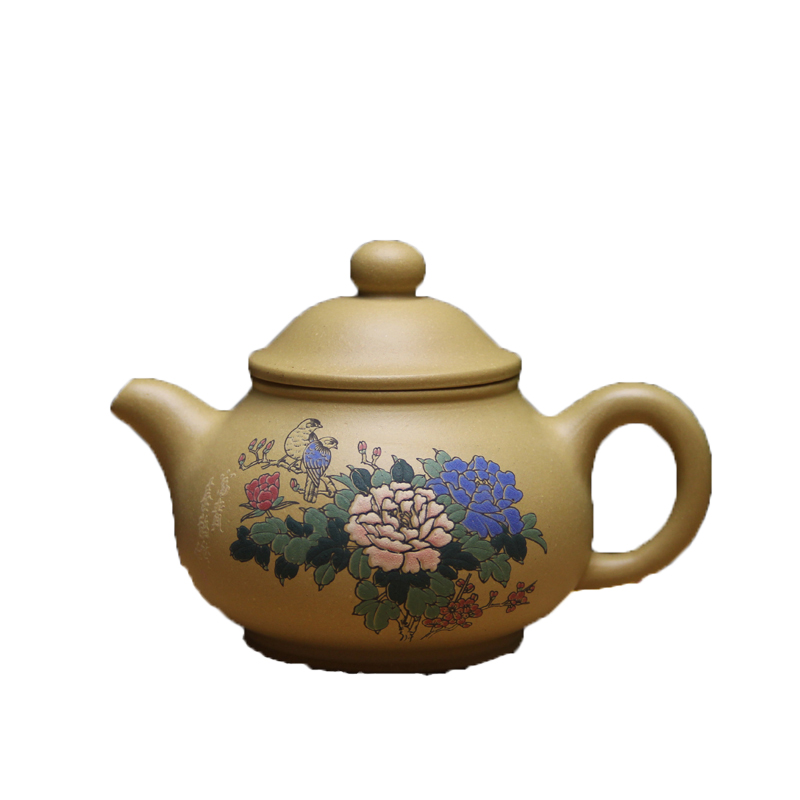 宜兴紫砂泥绘礼品紫砂茶具