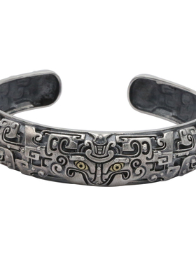 饰品做旧神兽饕餮男士霸气风手环