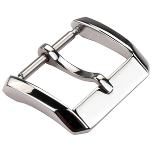 米时名表配件316不锈钢表扣手表皮带针扣表带扣金色黑色扣环扣头