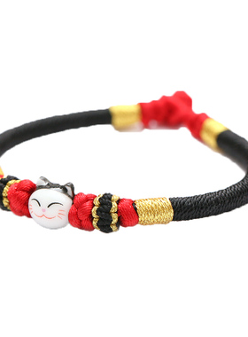 原创可爱猫咪手链女森系手绳学生