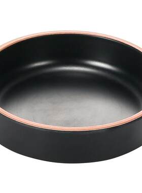密胺味碟塑料黑色两格调味蘸料