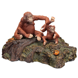 儿童礼物仿真野生动物玩具模型猴子黑猩猩长臂猿猴金丝猴猕猴狒狒