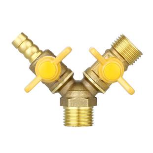 全铜燃气管煤气三通阀带开关4分球阀管道天然气专用阀门配件大全