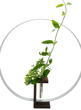 日式一轮花器圆形长方形