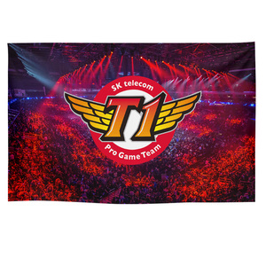 T1战队SKT李相赫FAKER周边应援电竞主题装饰背景墙布海报挂布挂毯