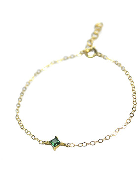 thisness幸运手链纯银菱形镀金