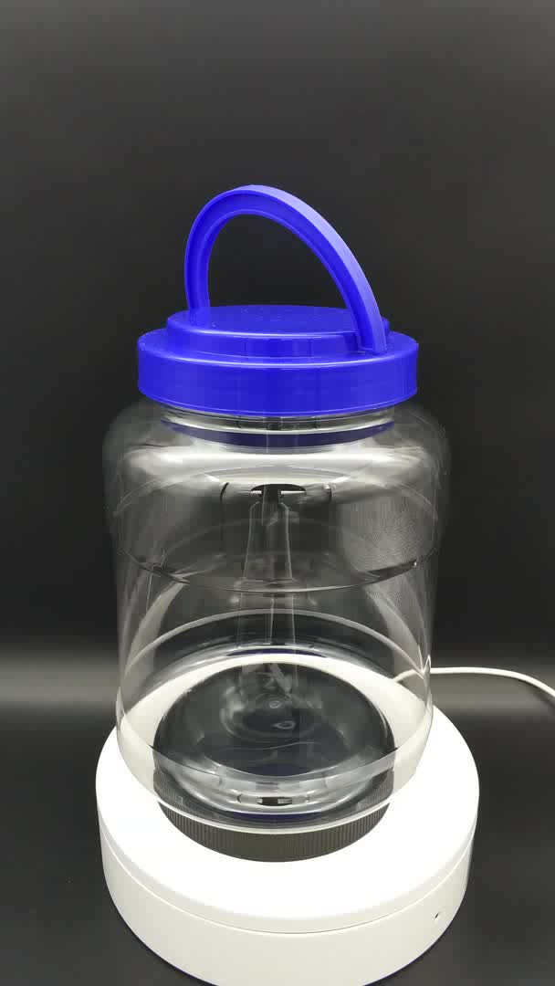 3500ml Large Plastic Food Container Round With Lid,Plastic Jar With