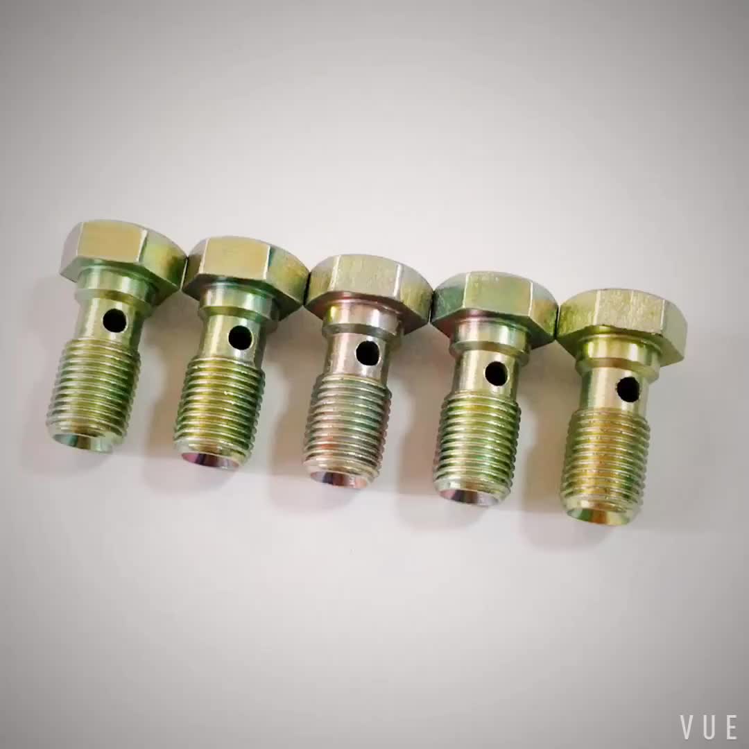 12mm M12 X 1.25 Double Metric Banjo Bolt Brake Fitting Adapter 12 Mm X