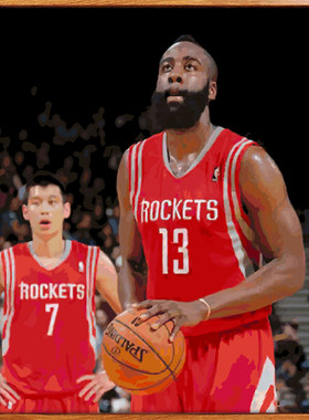 DIY人物NBA麦迪保罗数字油