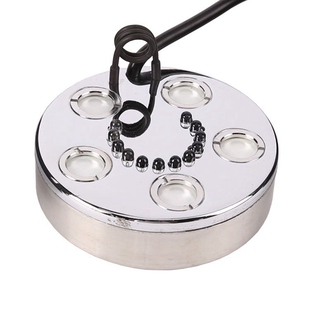 五头彩灯全铜超声波雾化头水池假山造雾器鱼缸盆景起雾灯水景家用