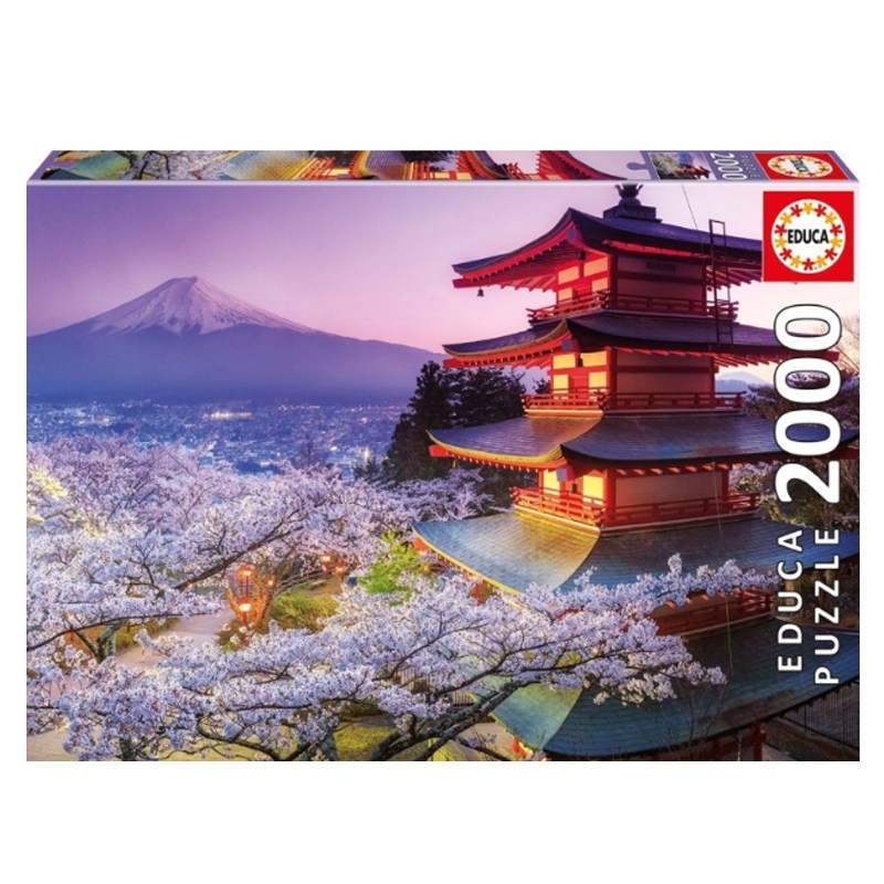 educa西班牙日本富士山益智拼图