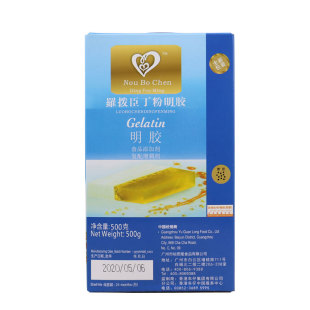包邮罗拔臣丁粉明胶500g 食用明胶鱼胶粉丁粉果冻布丁慕斯原料
