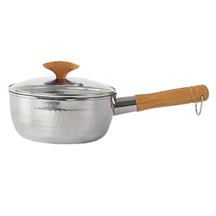 日本神田雪平锅日式无涂层不锈钢牛奶锅煮汤锅泡面锅宝宝辅食锅