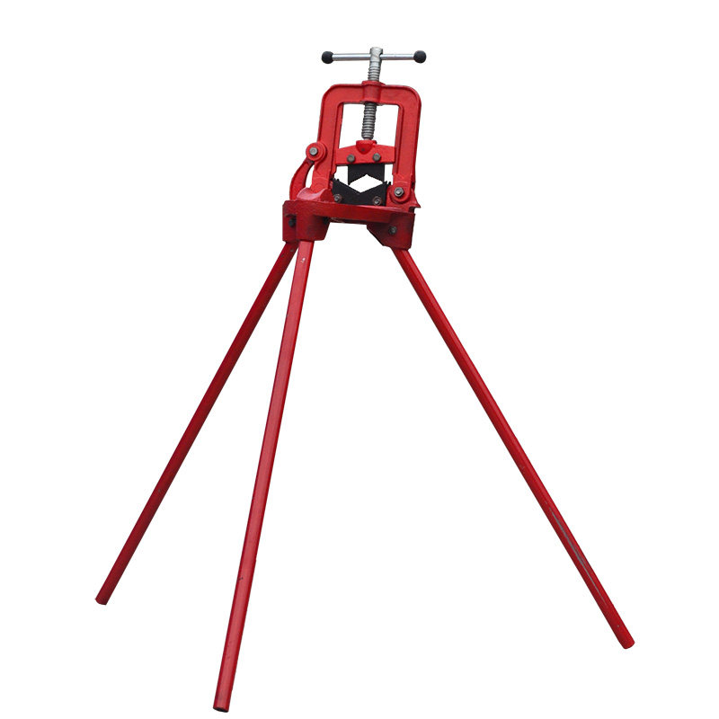 压力钳水管带腿龙门钳带脚三角带架压力架台虎钳管子夹钢管2号3号