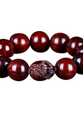 貔貅手串高密度小叶紫檀佛珠