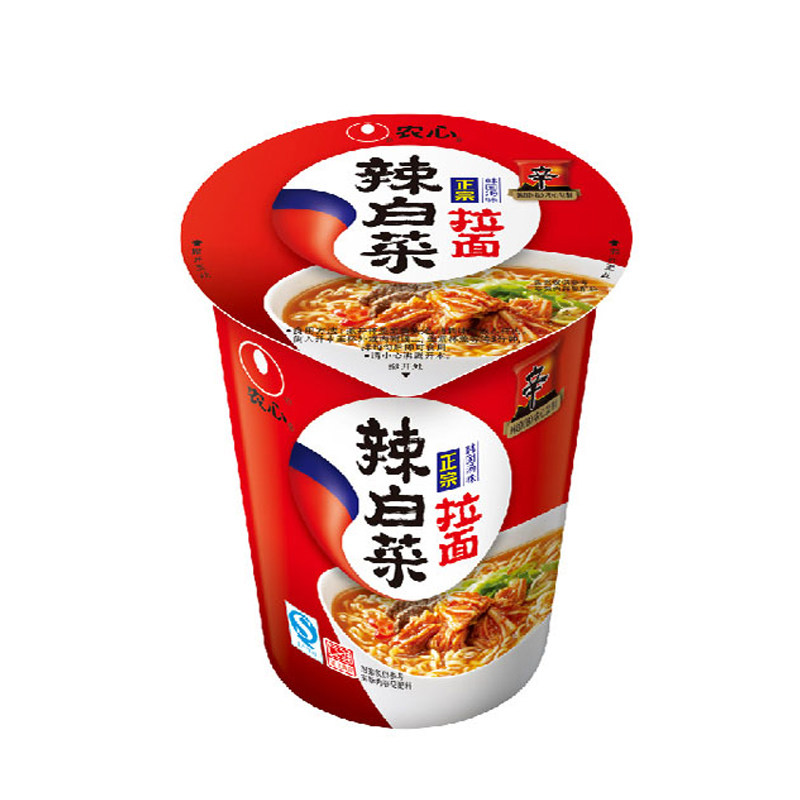 农心辣白菜桶装速食韩国方便面