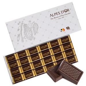 爱普诗瑞士进口74%可可脂纯黑巧克力106g排块礼盒装送女友散装