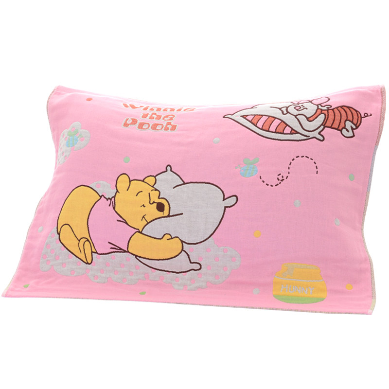 枕巾加厚情侣款纱布色织提花