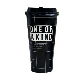 一次性杯子网红奶茶杯纸杯大号双淋膜冷热通用500cc600ml定制logo