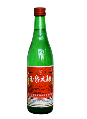 1瓶玉泉大曲酒42度做食品485ml玉泉方瓶酒黑龙江酒