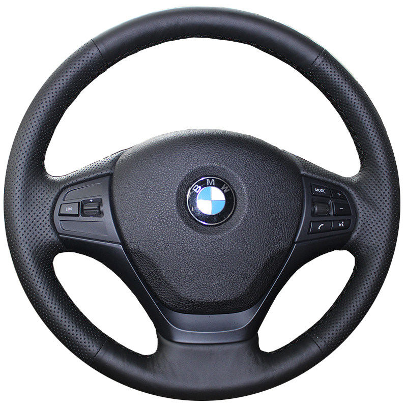 宝马3系1系320LI方向盘套新5系525LI/X1X3X5X6手缝真皮方向盘把套