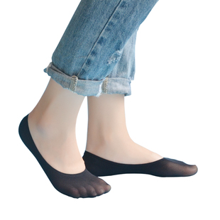 夏季女士短丝袜薄韩版脚底袜防滑硅胶隐形浅口单鞋船袜天鹅绒袜套