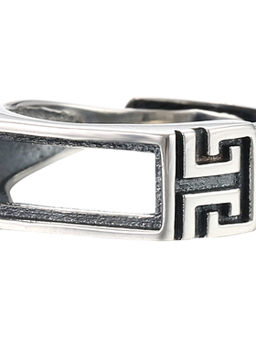 925纯银戒指空托男女绿松石蜜蜡