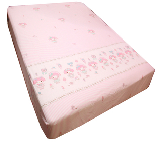 全棉卡通my melody美乐蒂床单 公主女孩粉色条纹可订做