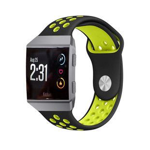 适配Fitbit ionic手表表带硅胶表带透气舒适洞洞运动防水表带男女