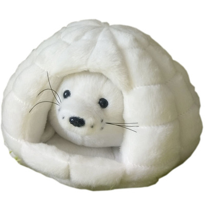 雪洞小窝海狮北极熊企鹅毛绒玩具