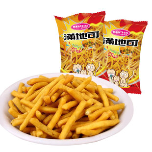 满地可品牌官方店 虾味条 20g*30包小包装整袋 怀旧膨化零食食品