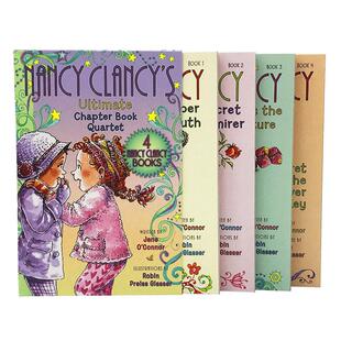 漂亮的南希4册 Fancy Nancy Clancy’s Ultimate Chapter Book Quartet 英文原版儿童章节桥梁书 进口书籍