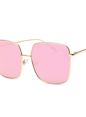 小红书大方框复古风防辐射墨镜