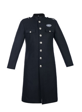 黑色立领保安大衣形象岗酒店礼宾服加厚加棉保暖制服保安冬装