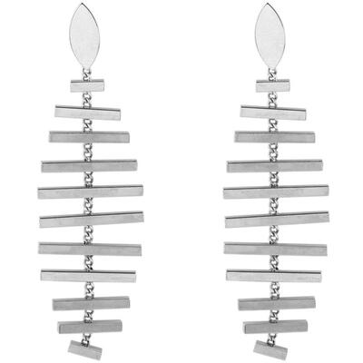 鱼骨耳环2026新款爆款长款气质女