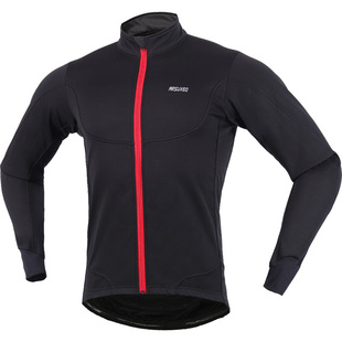 艾速欧冬季骑行服长袖男防风保暖透气山地自行车外套修身质轻上衣