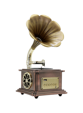 欧式风留声机小型蓝牙音箱摆件