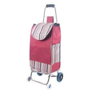 折叠行李车便携不锈钢四轮买菜用的手拉车家用小拖车 拉车 购物车