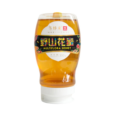 等蜂来一级品质野山百花蜂蜜300g