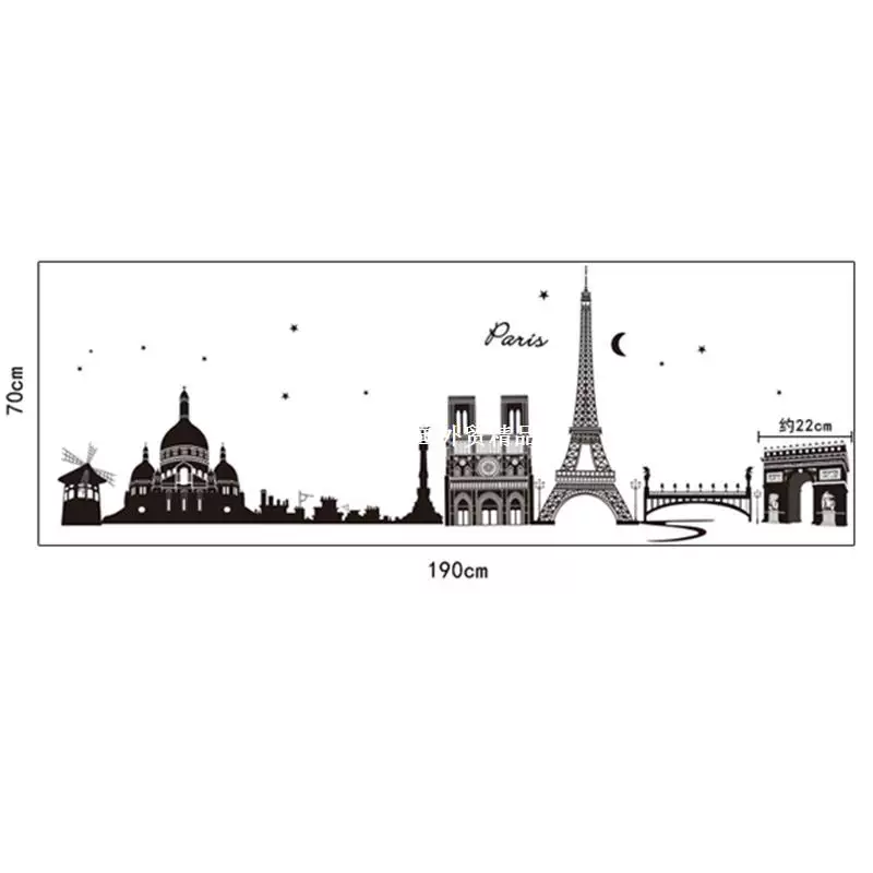 [New Hot DIY Home Decor Wall Stickers Paris Eiffel Tower Remo]
