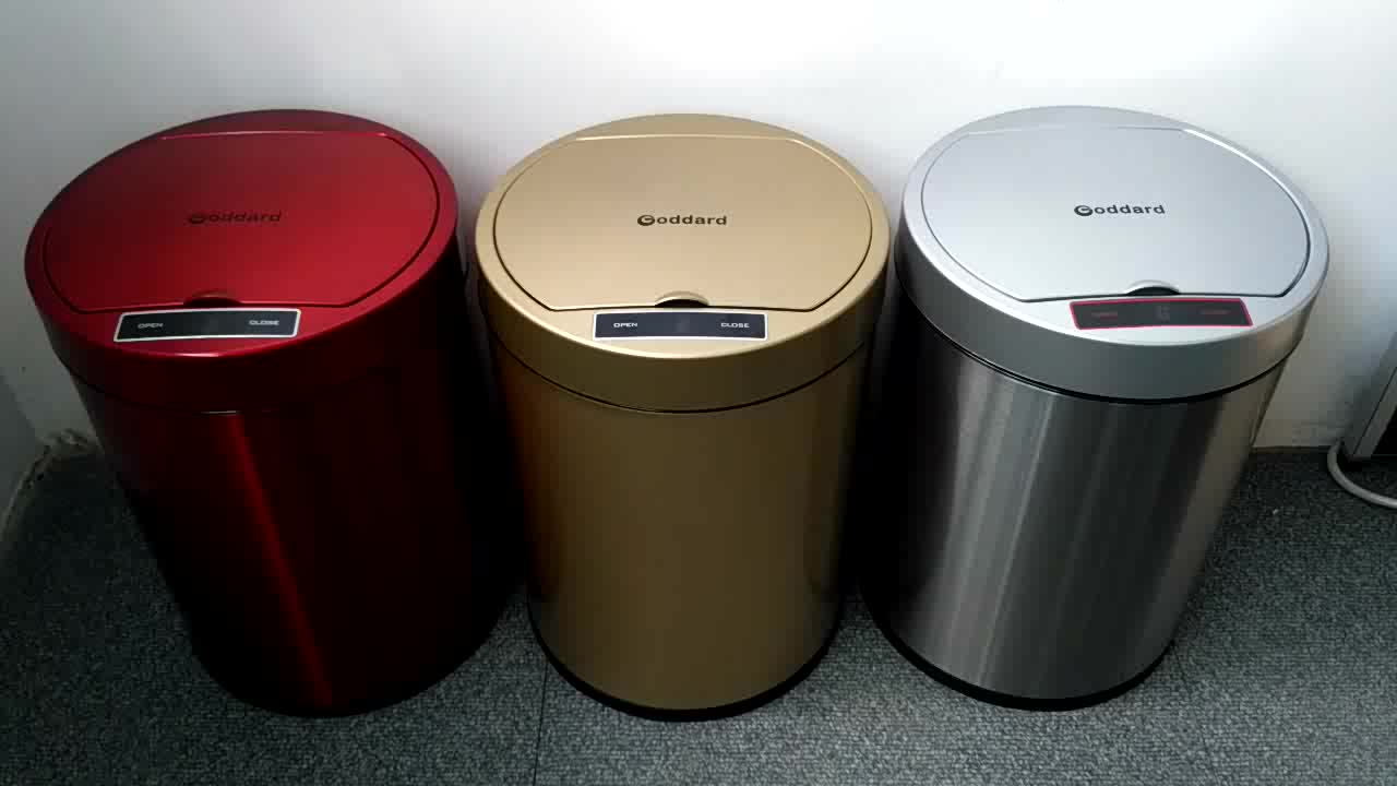 Double Automatic Car Dustbin Small Kitchen Sensor Trash