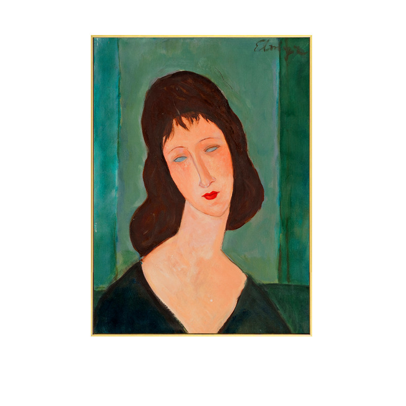 莫迪里阿尼人物肖像装饰画工作室现代挂画高逼格装饰INS风画壁画