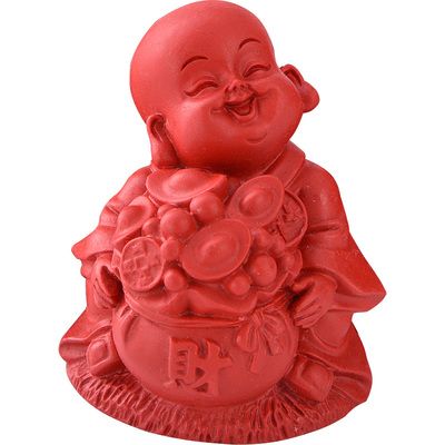 漆器纪念福禄寿和尚沙弥车饰