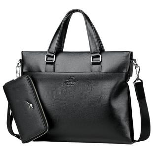 tanmesso穆斯科时尚男公文包男士包包商务手提包单肩包斜挎休闲包