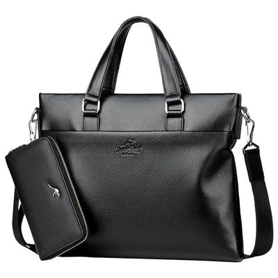 送钱包穆斯科时尚男包公文包男士包包商务手提包单肩包斜挎休闲包