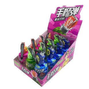儿童创意玩具糖果手雷喷雾饮料小型水枪水果汁味喷雾糖小孩零食批